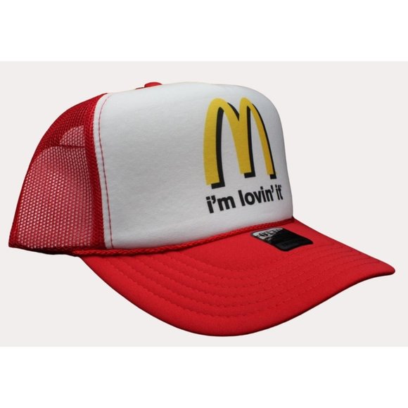 McDonalds Trucker Hat Mesh Cap Snapback Hat Adjustable  i'm lovin it - Picture 2 of 3